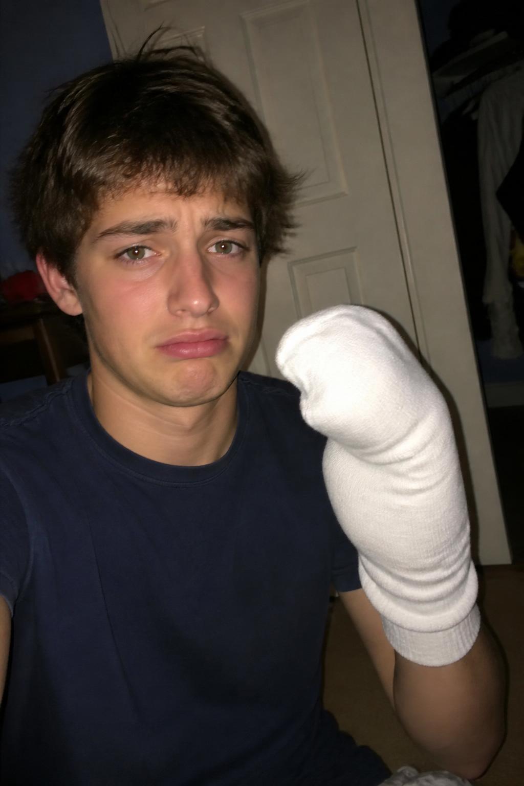@marcus serving SOCK HAND